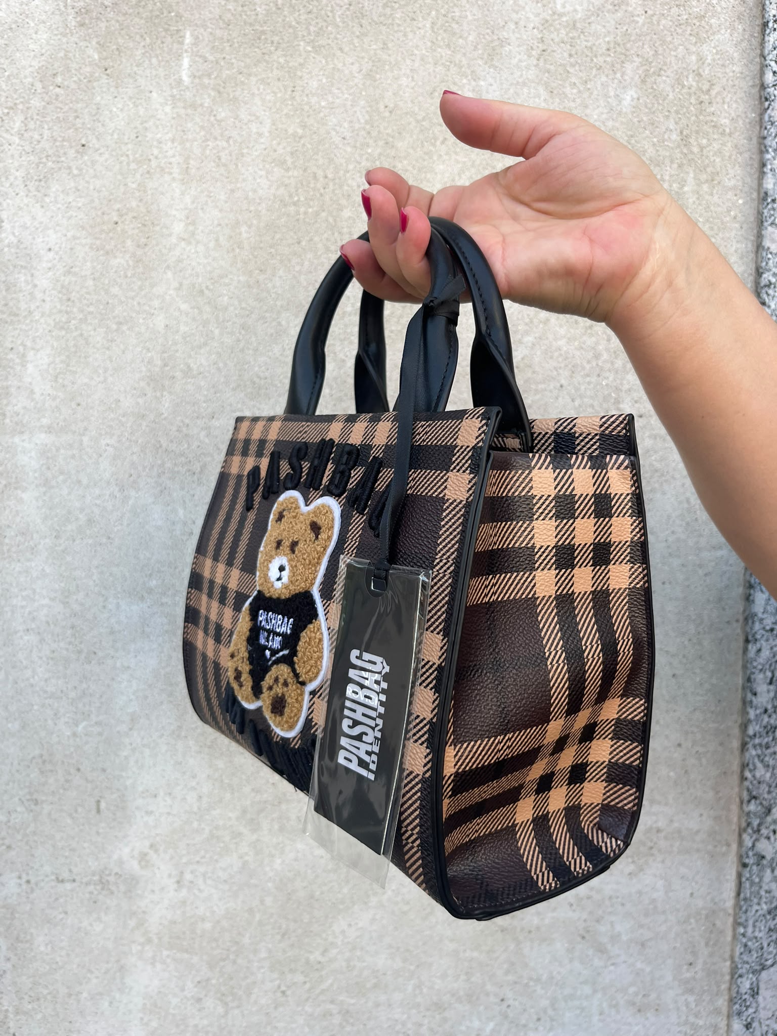 Bauletto stampa burberry