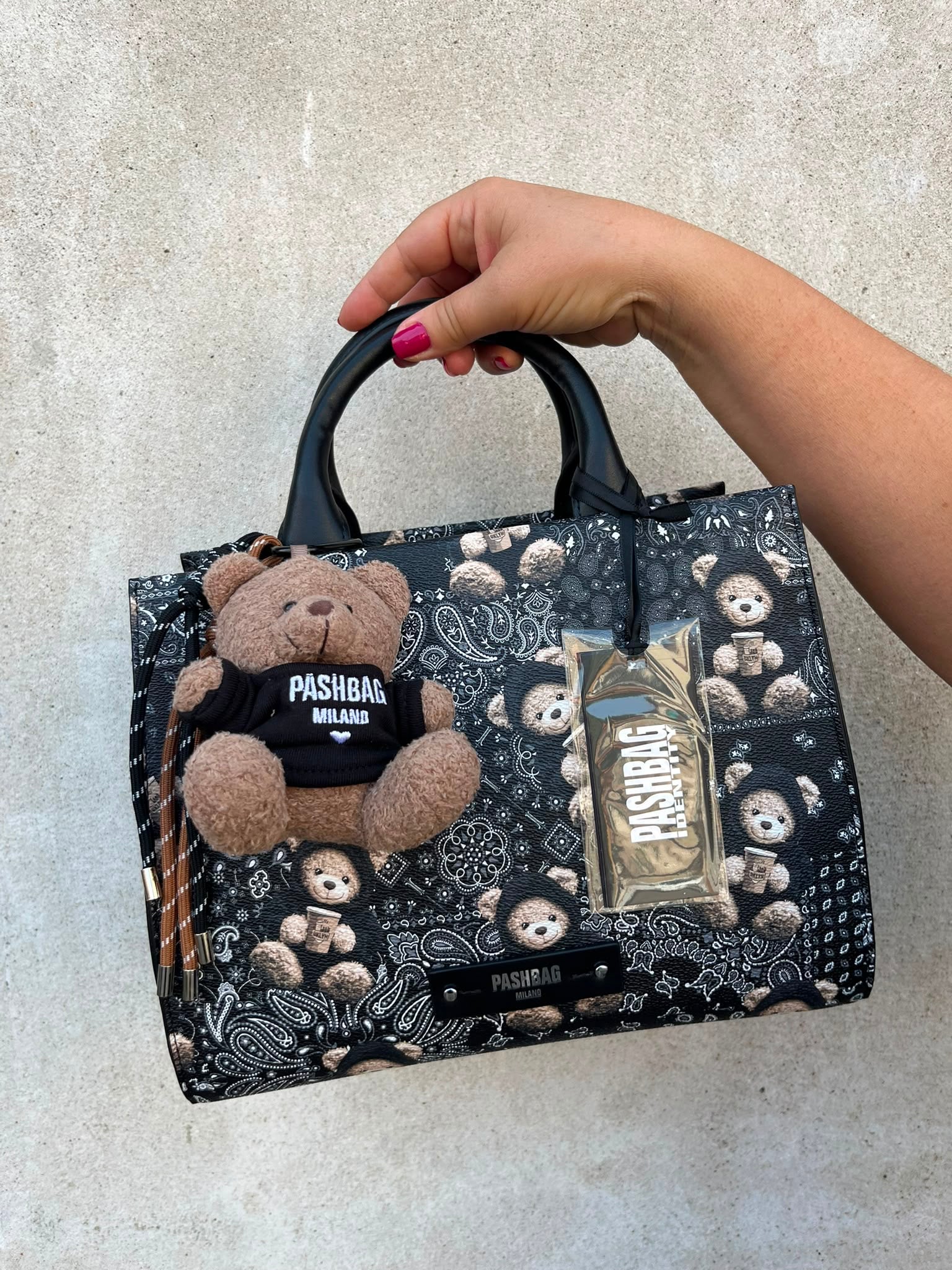 Bauletto bianco e nero