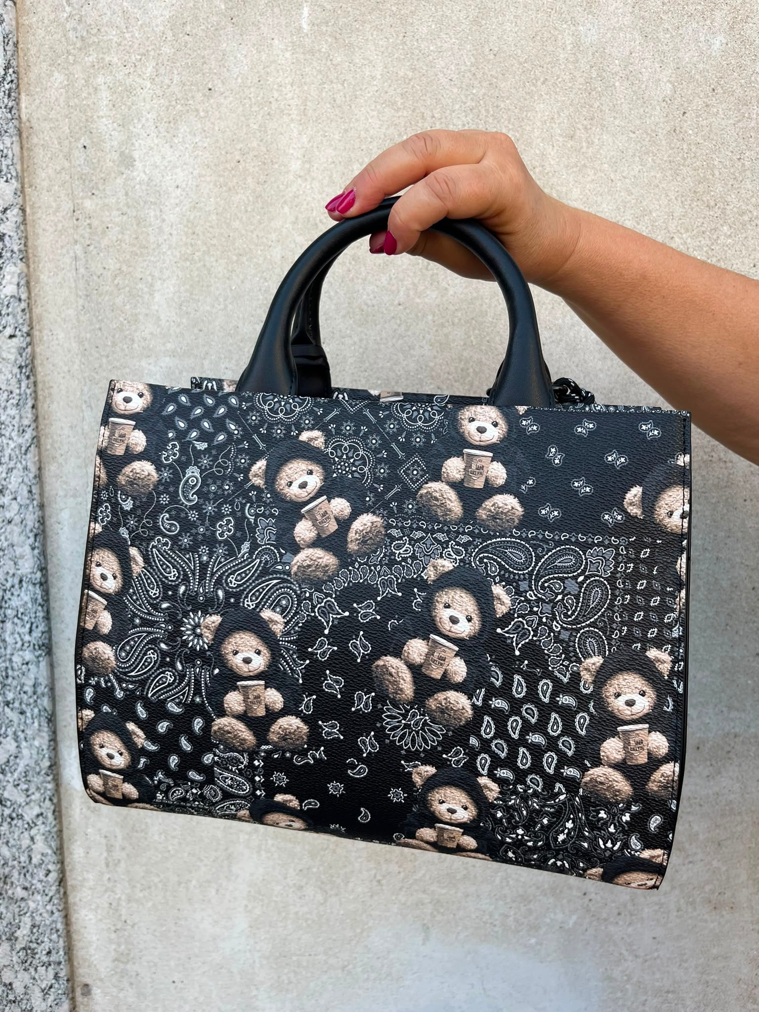 Bauletto bianco e nero